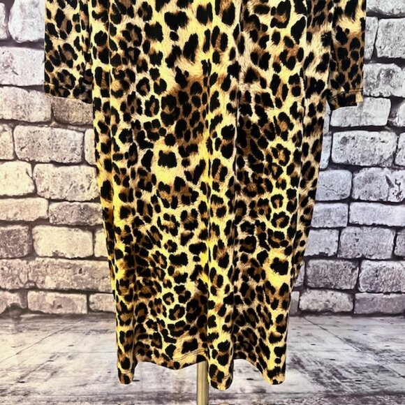 Chico's So Slimming NWT Black & Brown Animal Print Dress Size XL - Picture 3 of 10